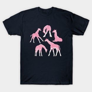 Giraffes & Blooms | Viva Magenta + Pink Palette T-Shirt